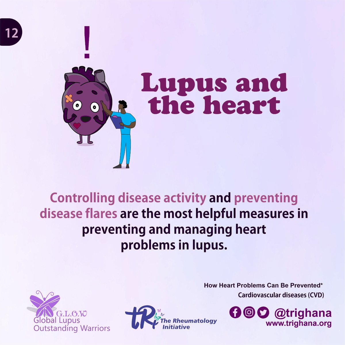 trighana's tweet photo. Controlling disease activity and preventing disease flares are the most helpful...
#lupusawareness
#makelupusvisible
#caringforhearts
#savethebutterfliesheart
#protecttheheart
#lupus 
#trighana
#glow https://t.co/7bvmZlDEI3