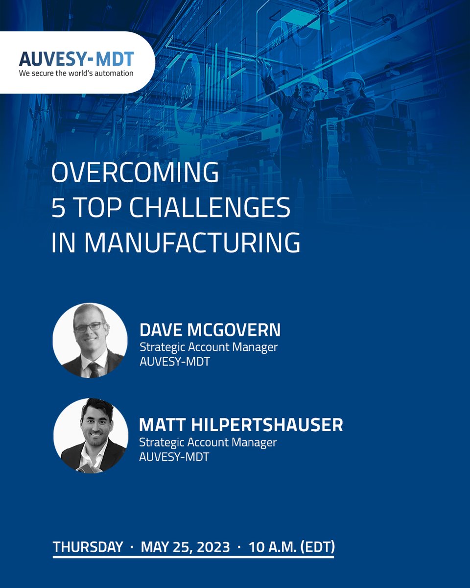 🚨 𝗪𝗘𝗕𝗖𝗔𝗦𝗧 𝗔𝗟𝗘𝗥𝗧 🚨
Learn how to overcome 𝟱 𝘁𝗼𝗽 𝗰𝗵𝗮𝗹𝗹𝗲𝗻𝗴𝗲𝘀 in manufacturing

𝗥𝗲𝗴𝗶𝘀𝘁𝗲𝗿 for the free #ManufacturingWebcast today 👇
hubs.ly/Q01PVLXf0

#manufacturingchallenges #smartmanufacturing #automation #security #octoplant