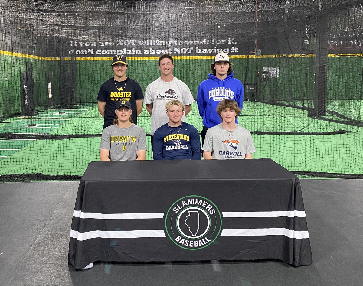 Congratulation to the ‘23 class on their commitments! Excited to see what is in store for these guys, bright futures ahead! <a href="/DannyGreenberg5/">Danny Greenberg</a> <a href="/JustinBenes1/">Justin Benes</a> <a href="/tylerdefranco21/">tyler defranco</a> @SchartWill <a href="/WoosterBaseball/">Wooster Baseball</a> <a href="/SCCBlackhawksBB/">Southeastern CC BSB</a> <a href="/UD__Baseball/">University of Dubuque Baseball</a> <a href="/DePauwBaseball/">DePauw Baseball</a>  <a href="/WPUAthletics/">WPU Athletics</a> <a href="/Pio_Baseball/">Carroll Baseball</a>