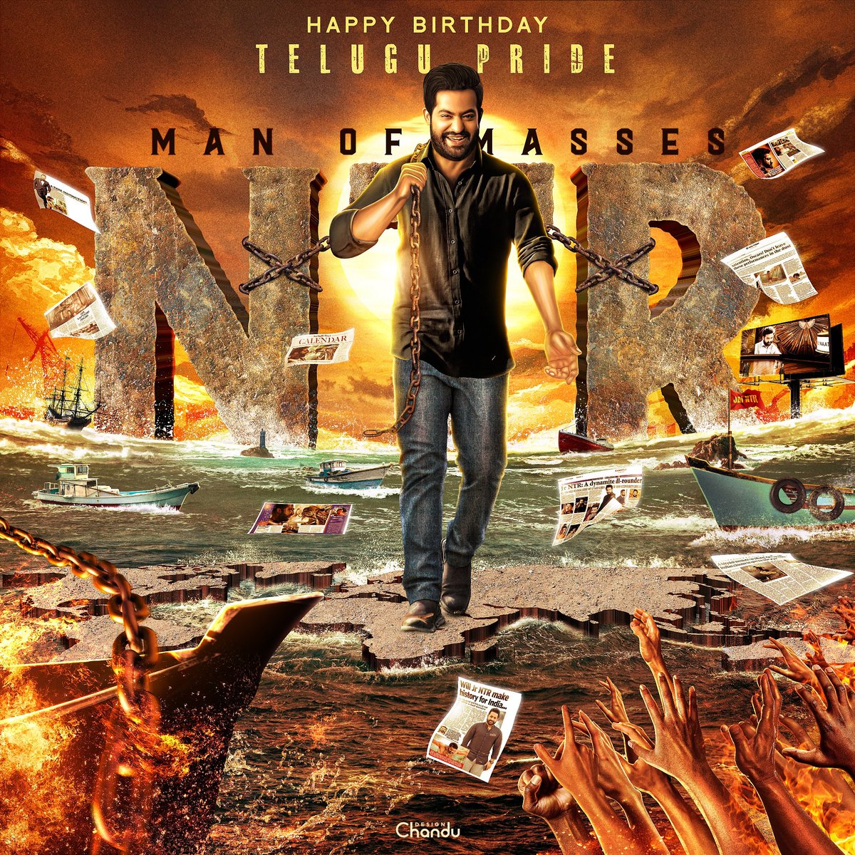 iamMainteja's tweet photo. Advance Happy Birthday @tarak9999
#NTRBirthdayCDP 
#ManOfMasessNTR
#telugupride https://t.co/PAVqsekbMi