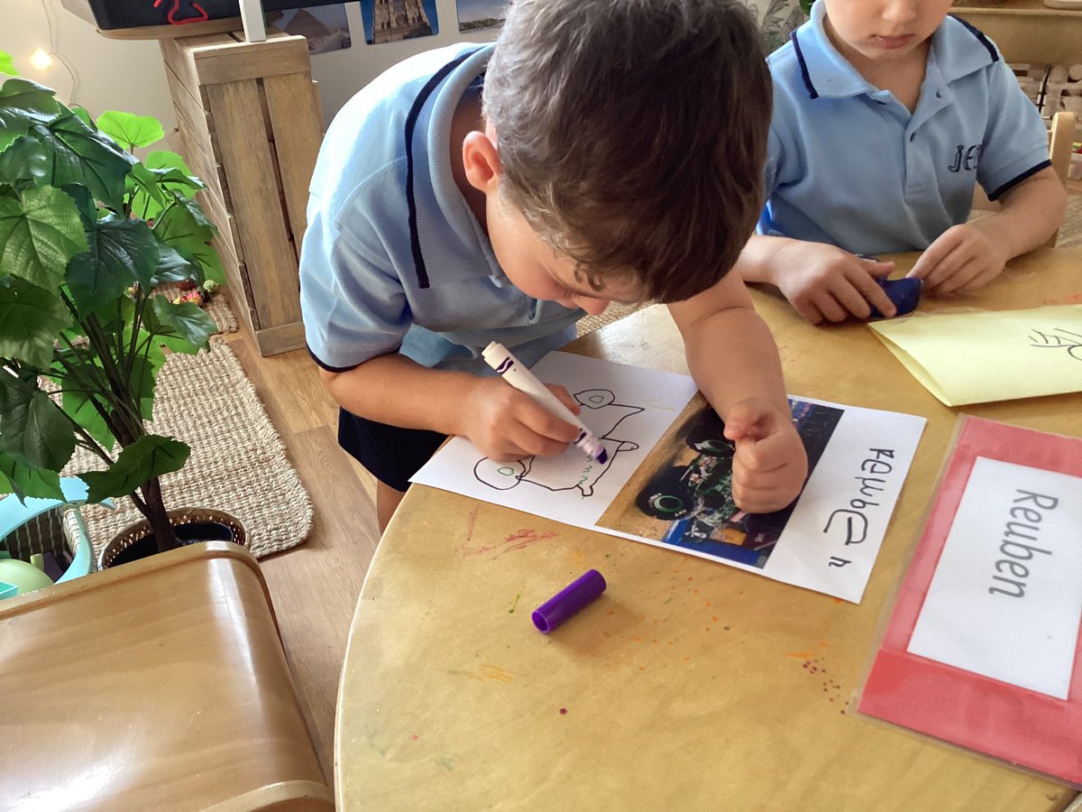 JESSjumeirahFS1's tweet photo. We have been so inspired by a weekend at #MonsterJam that we made our very own JESS Monster Jam and we’re inspired to write about Monster Trucks #JESSJumLearning #EYFS https://t.co/55hApL83M8