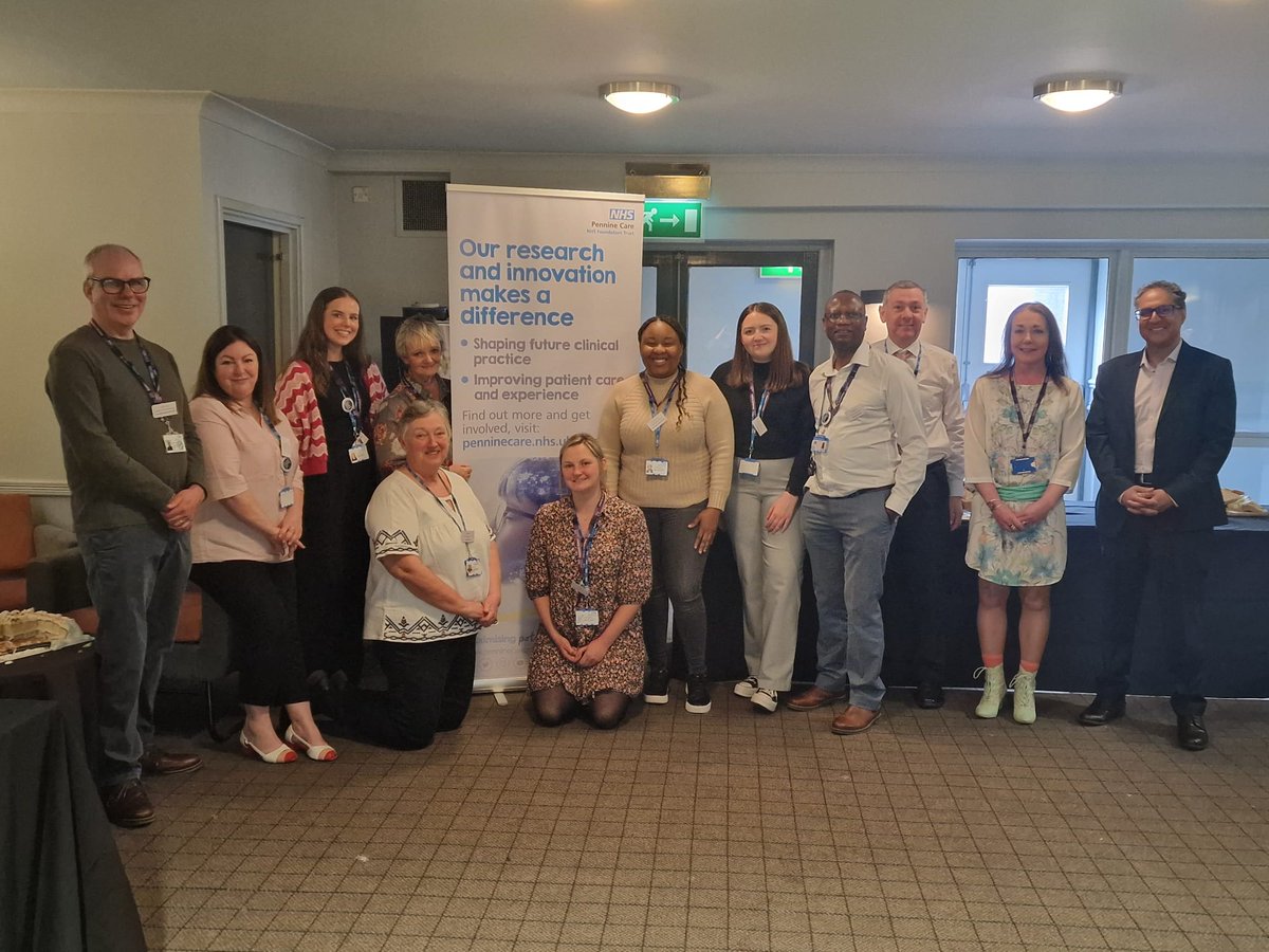 What a wonderful team of R&amp;I researchers at our Strategy Launch today,  <a href="/Penninecareres1/">PennineCareResearch</a> @psychsandhu <a href="/ReaganBlyth/">Reagan Blyth</a> <a href="/simonkaye3/">simon kaye</a> <a href="/LucyKOakes/">Lucy Oakes</a>