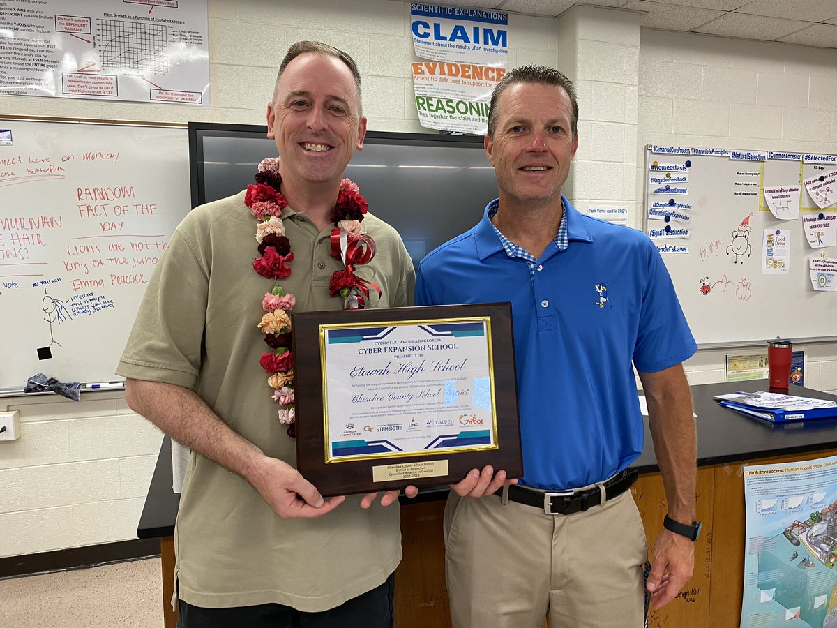 Congratulations to our Etowah JROTC program for being chosen as a CyberStart America Cyber Expansion School. This distinction will allow our students to continue to explore cyber security. Go 🦅