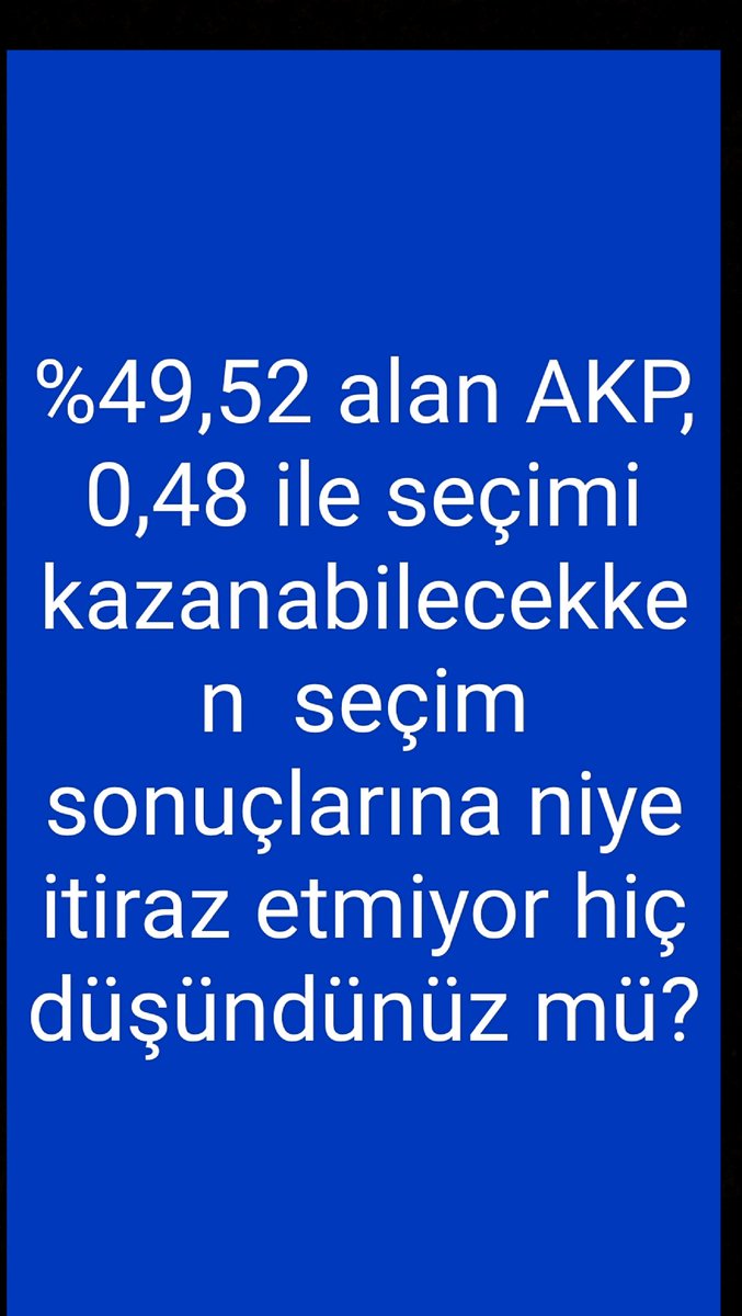 Yemin ediyorum bunu neden kimse sormuyor?

Arkadaş bu iş oldu bittiye getirildi. 

Ben canımı koyarım ki Kılıçdaroğlu daha fazla oy aldı!

📍
#oylaryenidensayılsın "Bahar Feyzan Canan Sandıklarda #YeşilSolPartininOylarıNerede