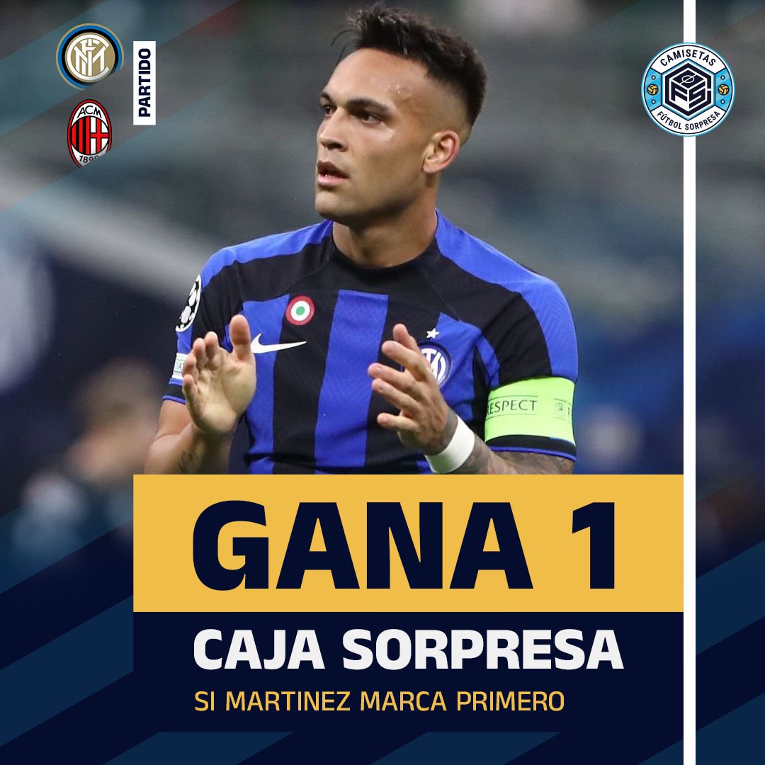 Si Lautaro marca primero frente al Milán sortearemos una caja sorpresa 🎁 

¿Cómo participar?

✅ Síguenos
👤 Menciona a un amigo
🔄 Haz retweet 

Seleccionaremos el ganador en el día de mañana