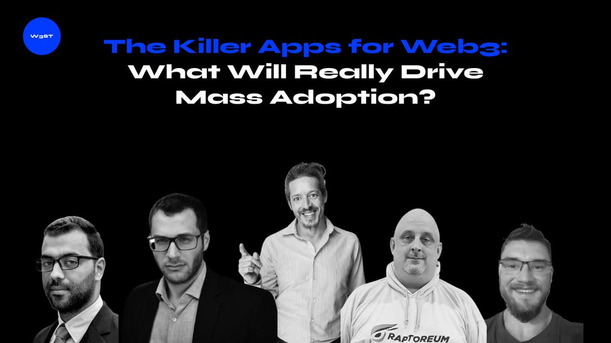 mattinway's tweet image. Online #Web3ST Will feature Panel 1 - June 2nd
-@bigpiggy01  David Morris
-@PerelloLaurent - The factotum of #Web3StrongerTogether 
-Hamza El Yousfi - The project owner of @CitySight_io 
-Phillip R. Reidy - Launched @THXprotocol 
-@evgeny_re7  - Managing partner of #Re7Capital