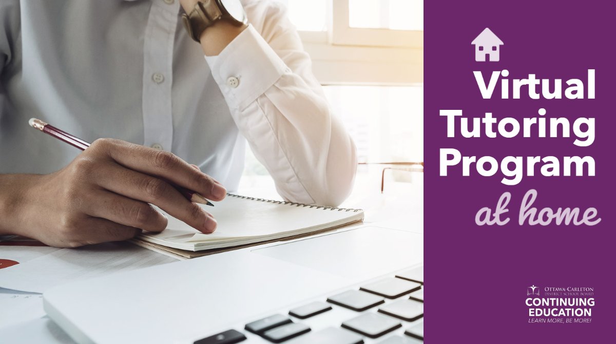 For OCDSB students in grades 7-12! Achieve greater success in school with the #FREE 2022-2023 Virtual Tutoring Program. Receive #homeworksupport in a range of subject areas.  Registration is ongoing. Join the Google Meet from Tues-Thurs from 4-7 pm. bit.ly/3x9TrAN
