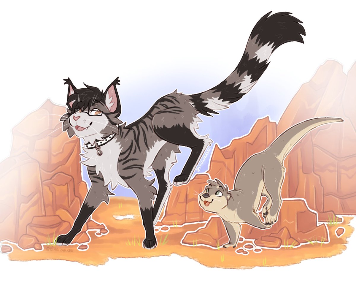 apocanids's tweet photo. canyon buddies
(trade with Bup and Azul for getting me postcards!!!) https://t.co/84RiO5EArE