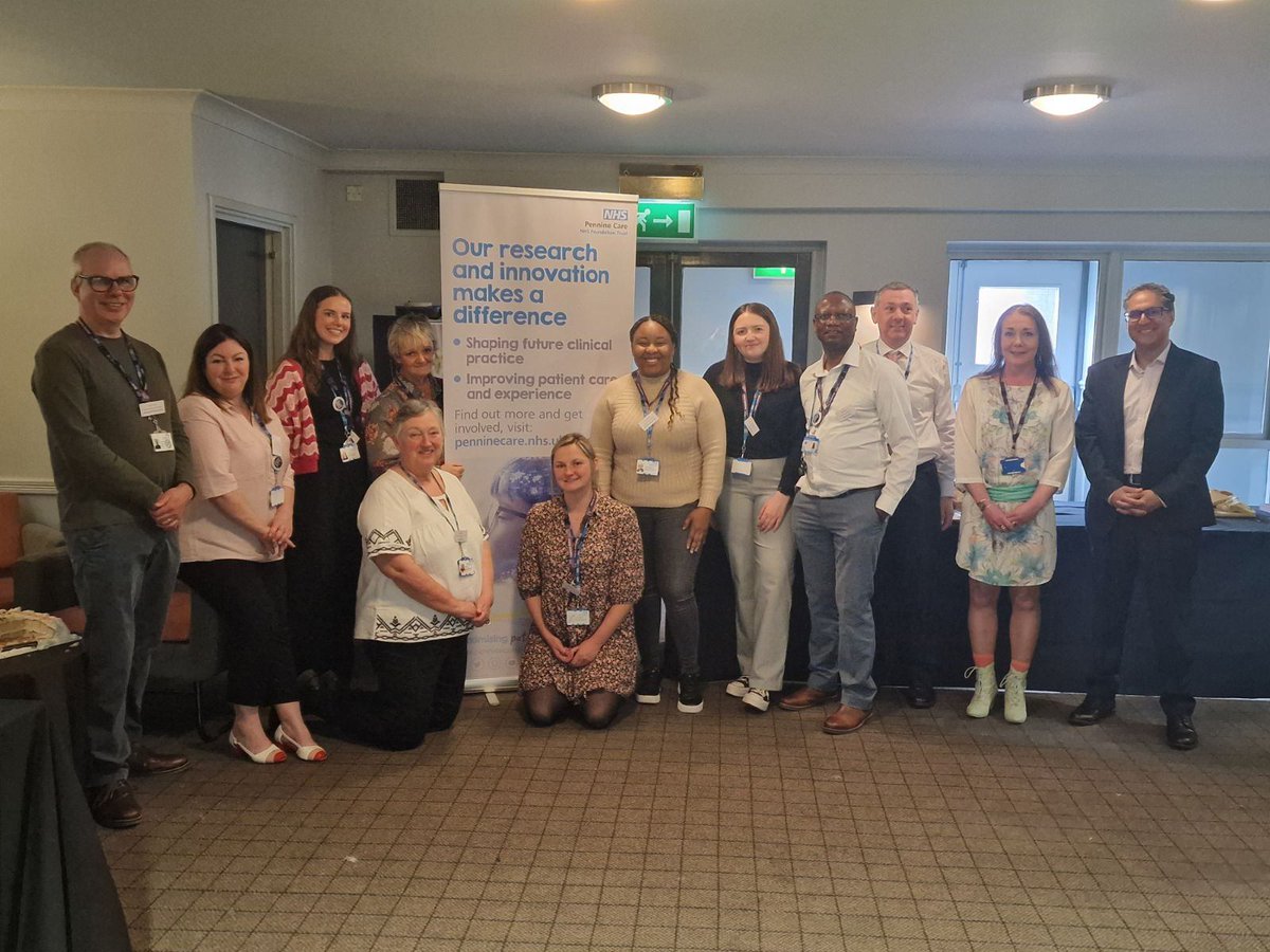 The magnificent <a href="/PennineCareNHS/">Pennine Care NHS FT</a> R&amp;I team after todays successful strategy launch. Thank you to everyone for making it such a successful day <a href="/ReaganBlyth/">Reagan Blyth</a> @psychsandhu <a href="/AmandaJayneMor1/">Amanda Morgan</a> <a href="/DrJaKindell/">Jackie Kindell</a> <a href="/kelly_bowden/">Kelly Bowden</a> @PaulClarkn <a href="/pfrench123/">Paul French</a> <a href="/chrisdjtaylor/">Dr Chris DJ Taylor</a> #PennineCareResearch