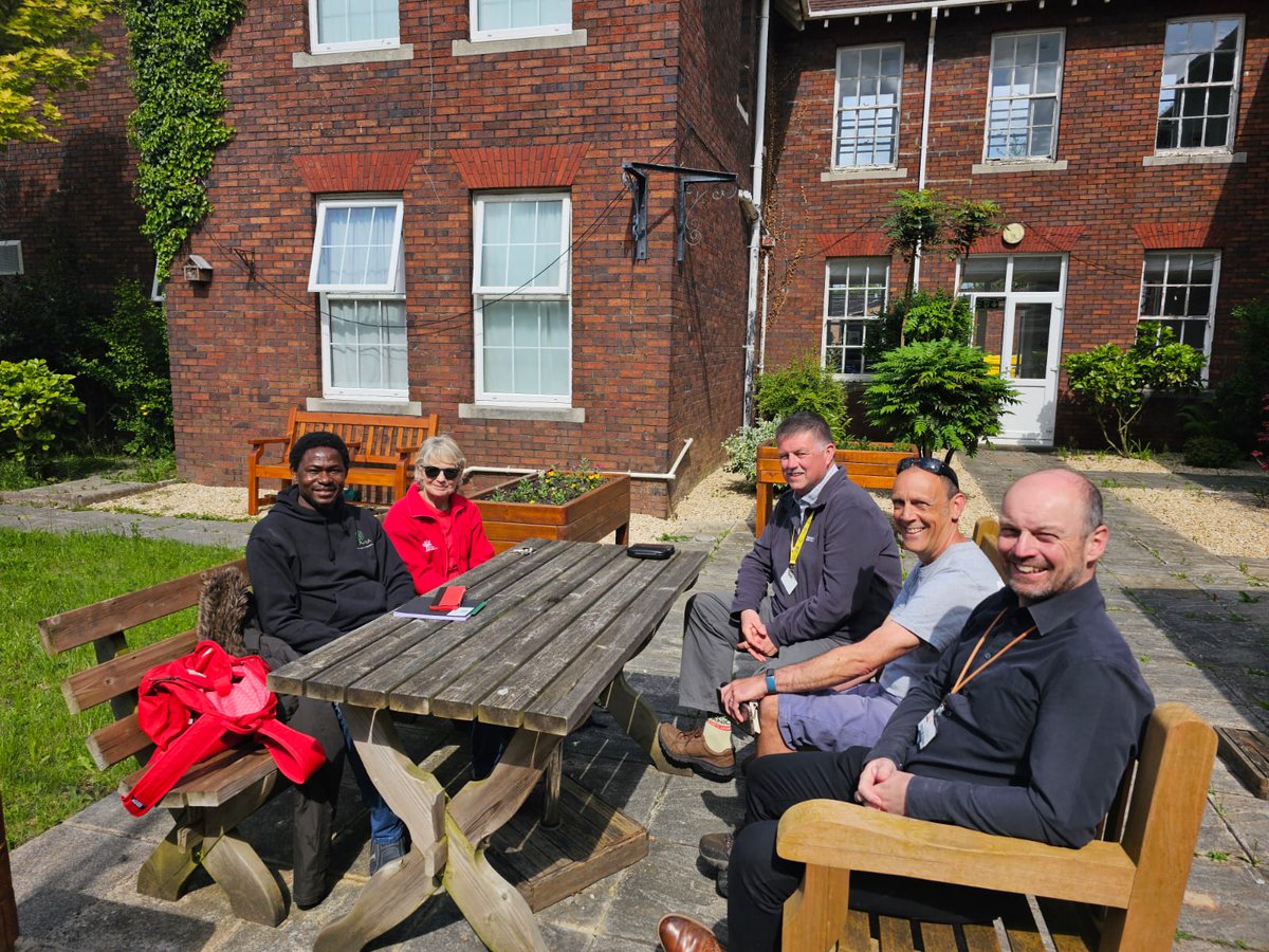 Today our Community Engagement Officer, Micah met with <a href="/SwanseabayNHS/">Swansea Bay NHS</a> and the National Botanical Garden of #Wales at Gorseinon Hospital to discuss  <a href="/BAMEMentalHS/">BAME Mental Health Support (BMHS)</a> community members engaging in hospital garden/green space projects. Diolch Mark, Stephen, Damian and Sue. #GS4WB