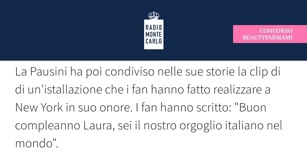 Lauretta_4u's tweet photo. @LauraPausini che dici, possiamo iniziare a tirarcela un pochino anche noi? 😎
#LauraTimeSquare https://t.co/FJ0PGsRIwp