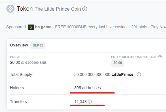 LP_Coin's tweet photo. 800 holders!!
12,300 transfers!!
To the moon!
#LittlePrinceCoin #memecoins #memcoin #memcoinseason #LADYS #PEPE #BSC #BinanceSmartChain https://t.co/6zi63q1umK