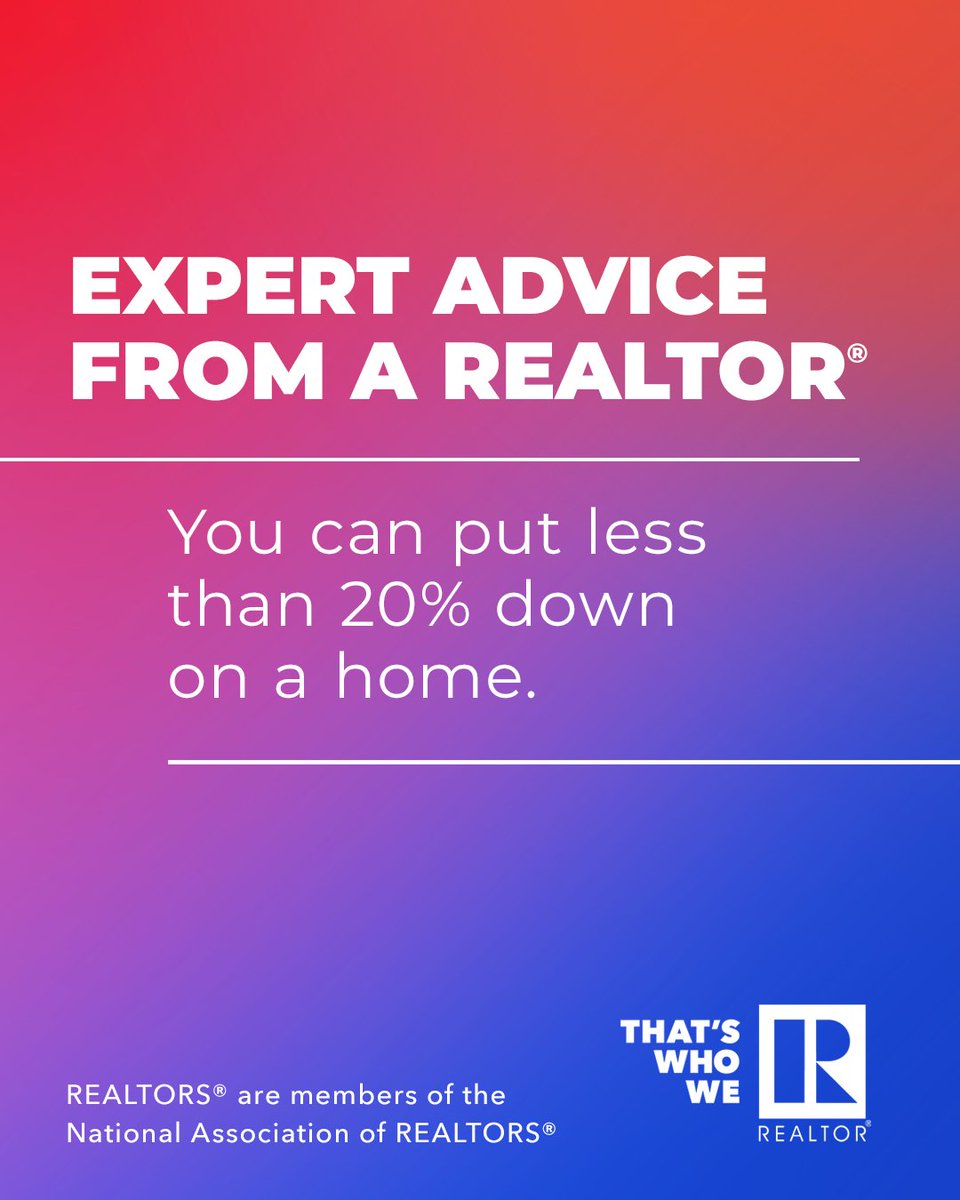 Did you know the average downpayment for a first time homebuyer is 6-8%? Contact an Ohio REALTOR to discuss steps you can take now to help prepare for the home you want later. #ThatsWhoWeR