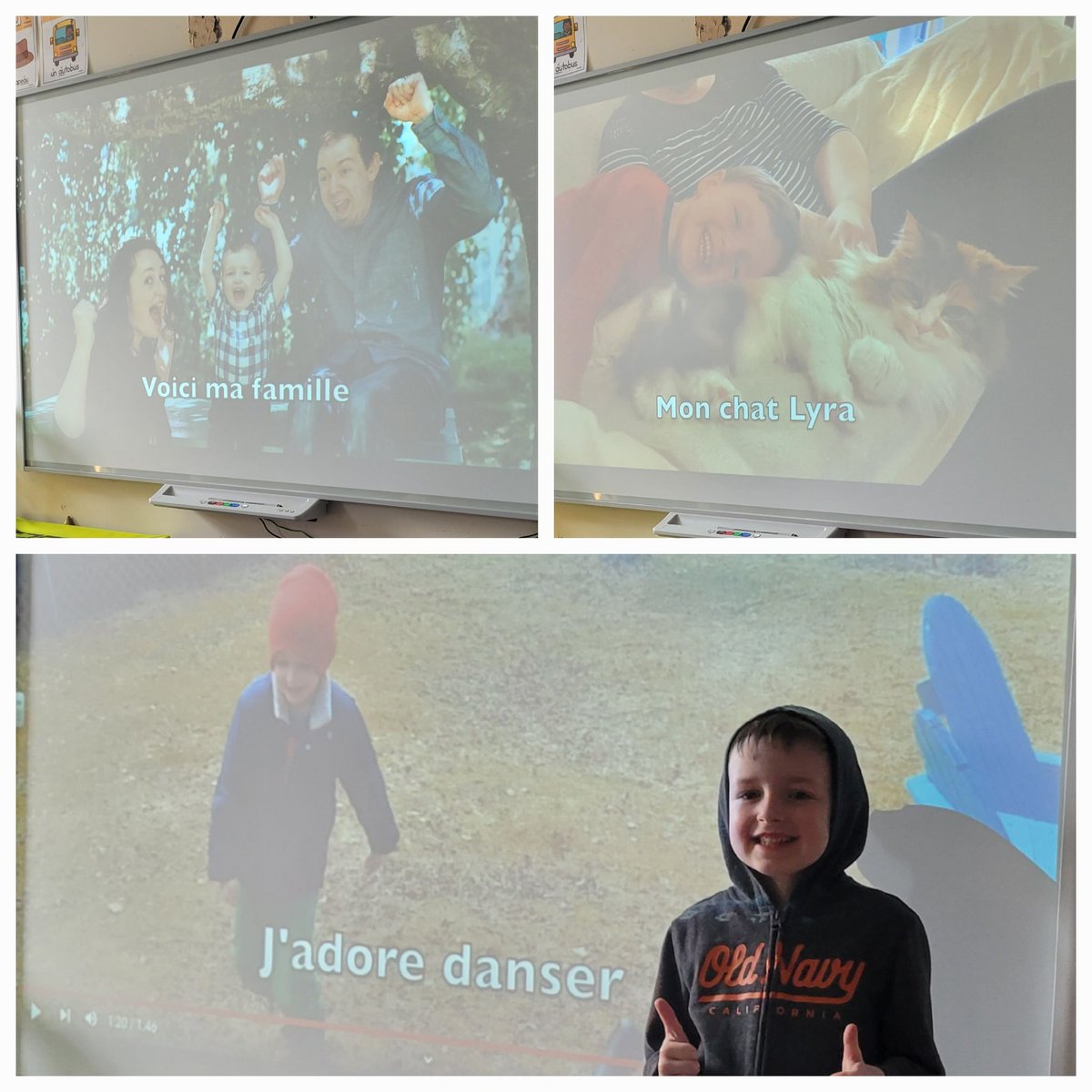 We have a new
 🌟 Étoile de la Semaine! 🌟
Bravo G on a wonderful video all about you! The smile on your face as we watched your video was priceless! And you did such a great job speaking in French! We loved learning more about you, G! Super!