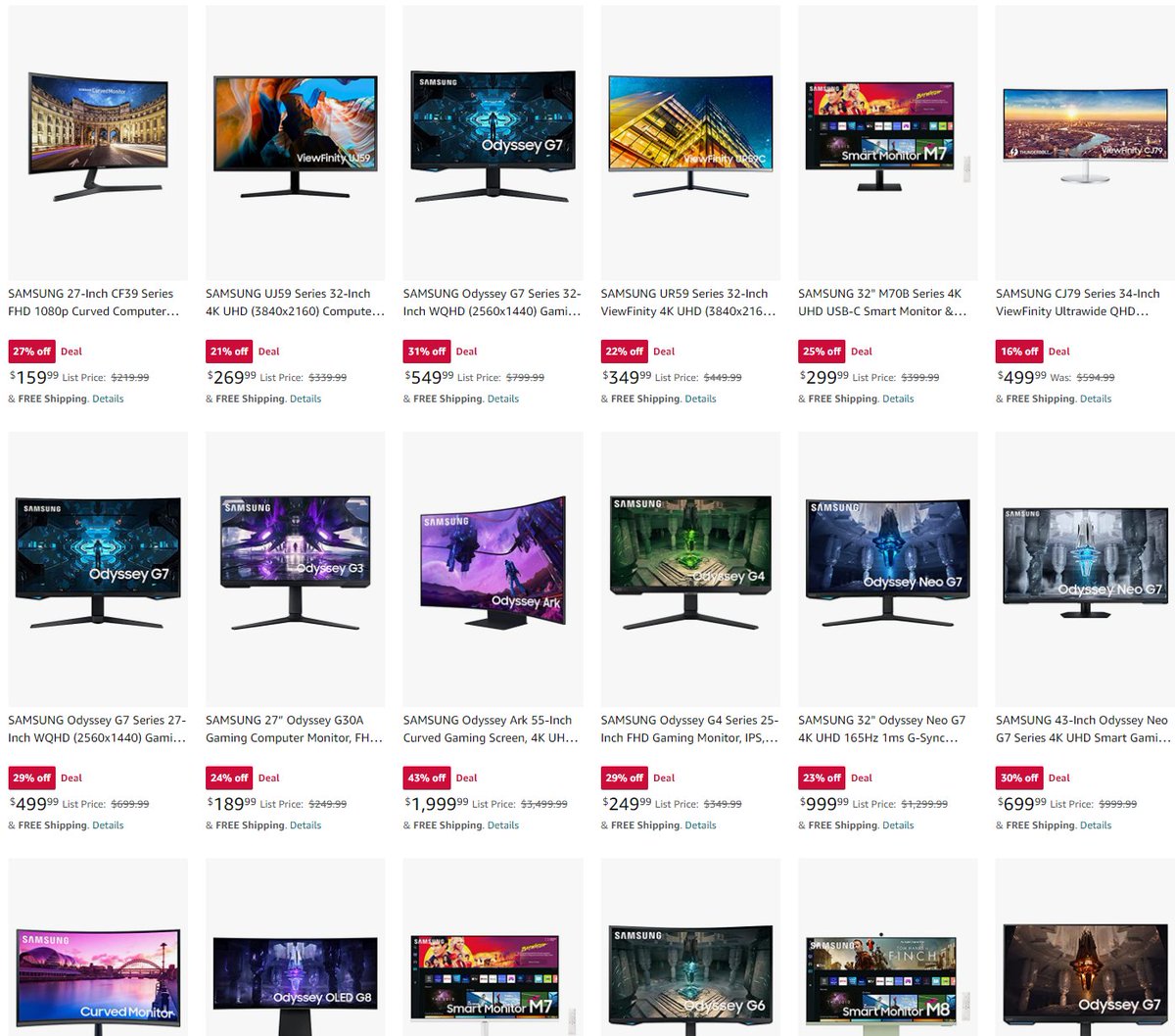 Wario64 on Twitter "Samsung Monitor Deals on Amazon https//amzn.to