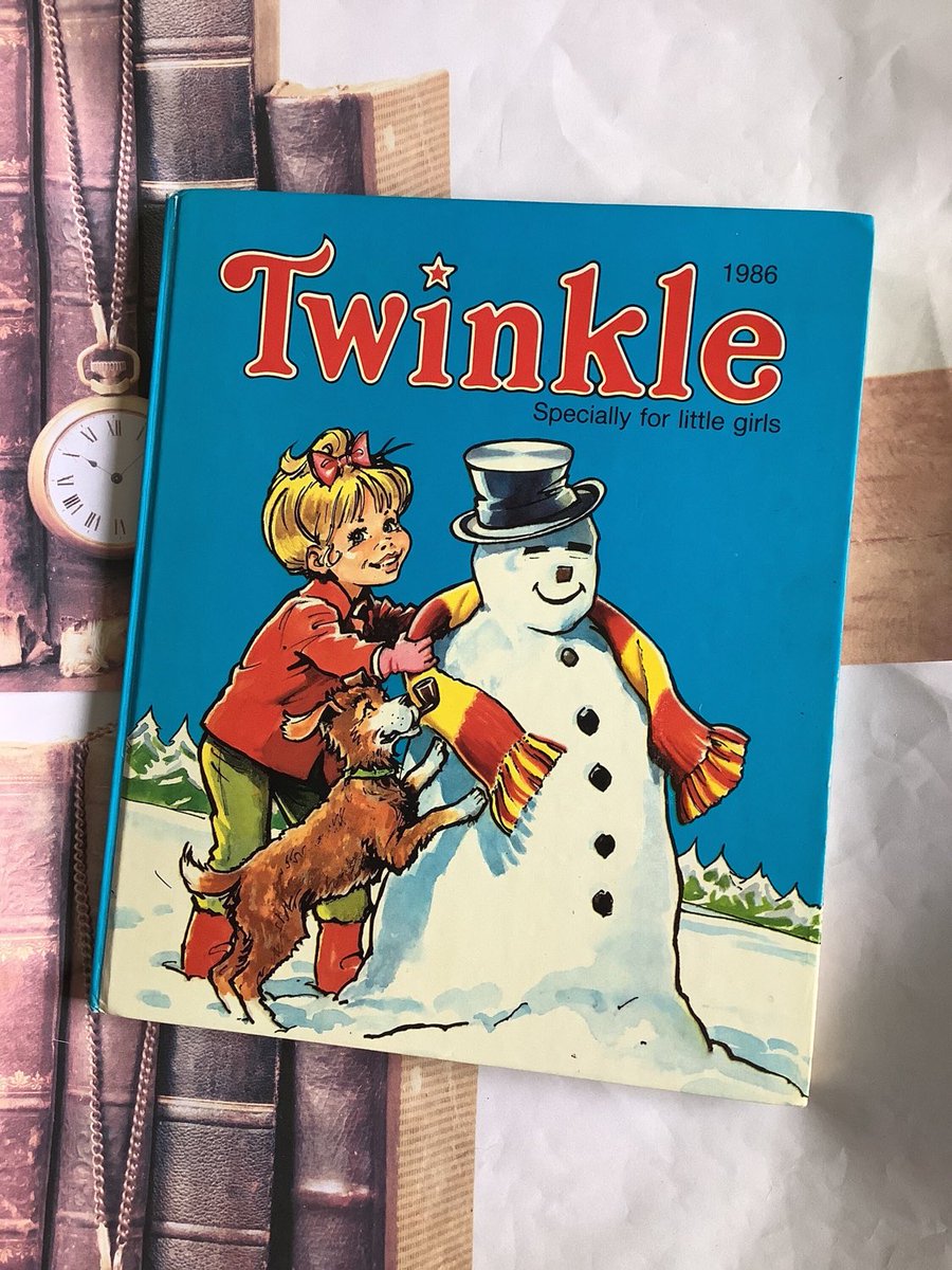 WatsonsVintage's tweet photo. NEW LISTING A Fun #KitschGift in my #etsy shop: RARE #Vintage #Retro #1986 'Twinkle' Annual specially for little girls - Collectable Annual - Childhood Nostalgia -Unusual Retro Birthday Gift https://t.co/C6WBQqaS4T #TwinkleAnnual #NostalgicGift #RetroGift #TwinkleComicFan https://t.co/KHVskfJqn6