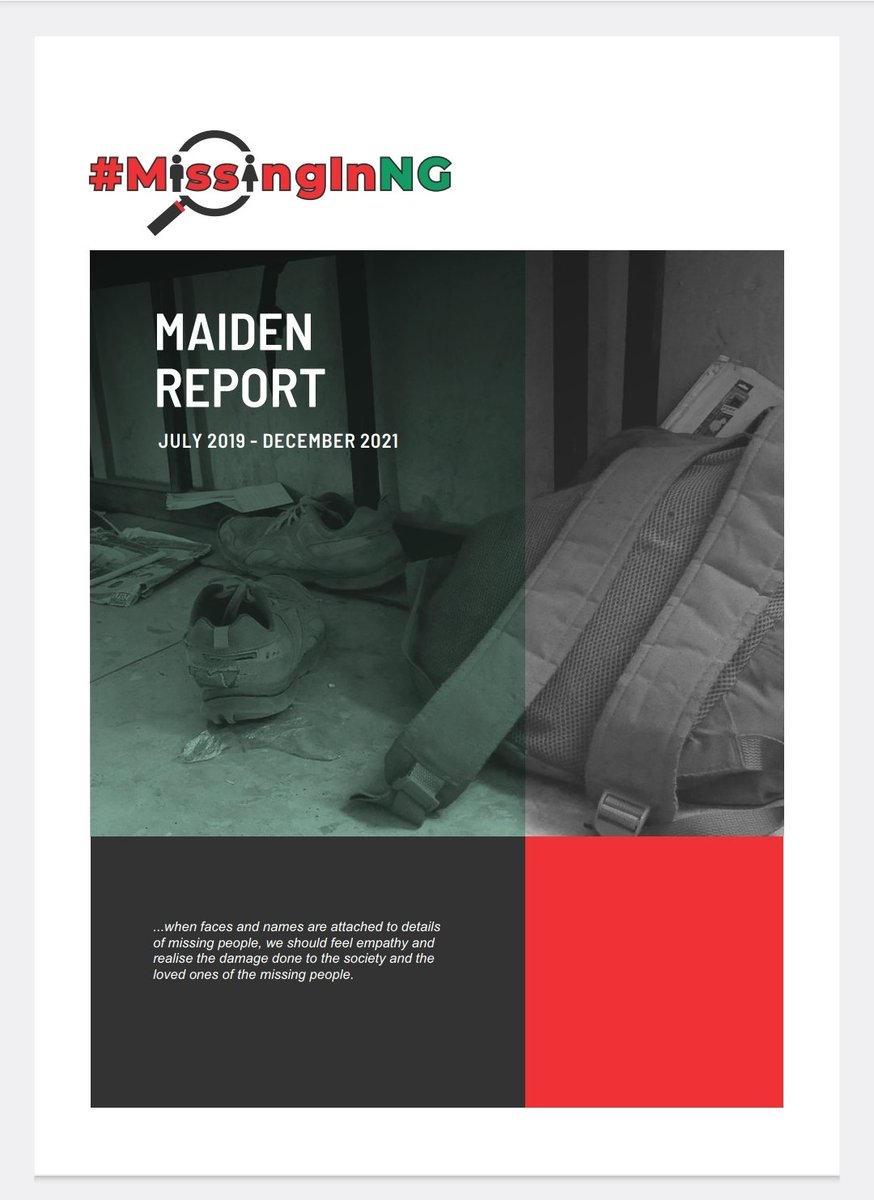 EiENigeria's tweet photo. 📚 Curious to learn more about this groundbreaking initiative? Download the maiden report, a valuable resource that delves into the project's mission, methodology, and initial findings. https://t.co/6BiAXn1rbf
#MissingInNG https://t.co/fkdNa9Do8A