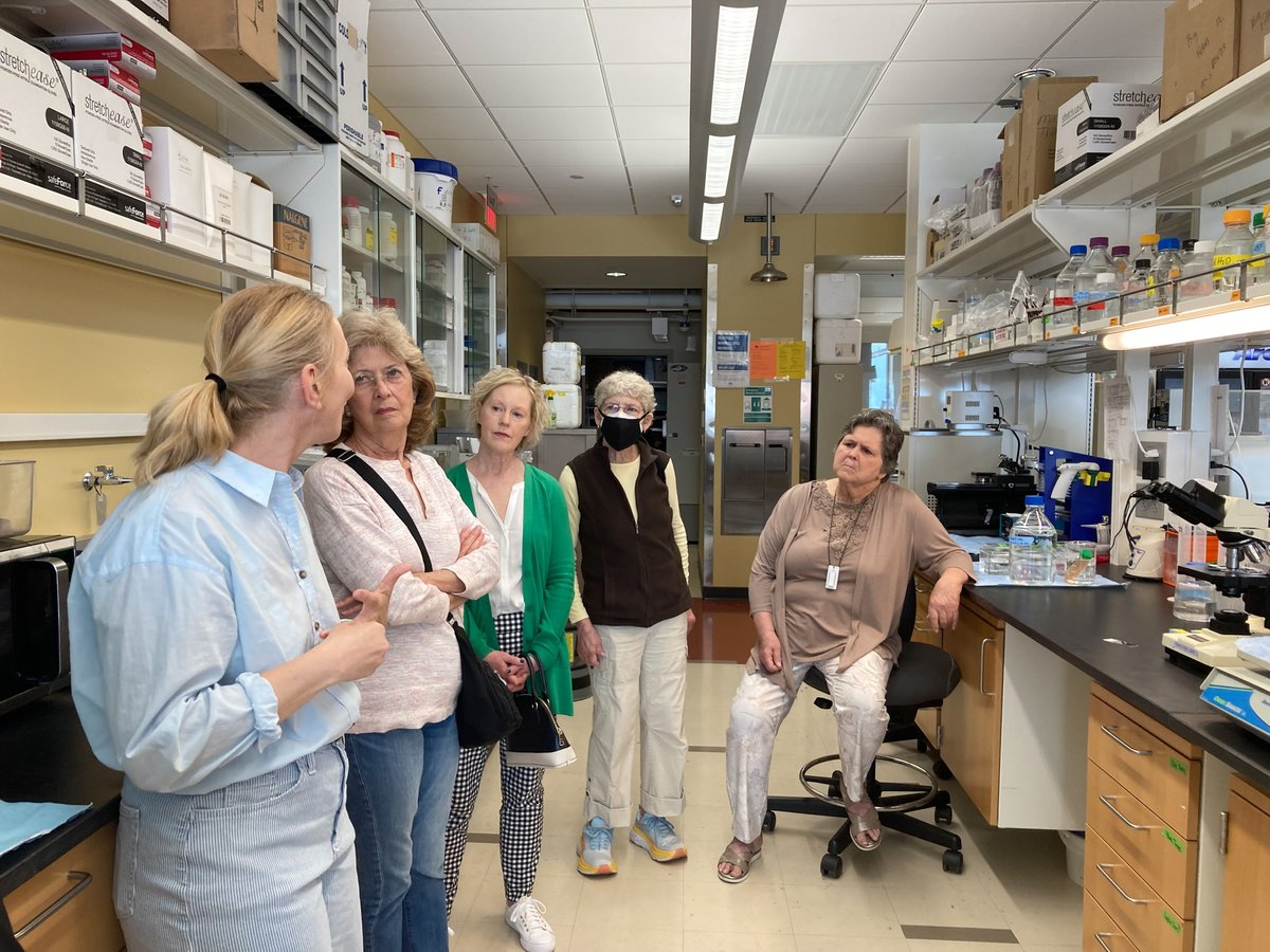 UKSBCoA's tweet photo. Yesterday we hosted a P.E.O. group in our lab! The P.E.O. Sisterhood has brought together more than half a million women who are passionate about helping women advance through education.  Thank you, P.E.O. for your interest in our students and our work! @SelenicaLab @DanLeeLab https://t.co/FprNvLRavT
