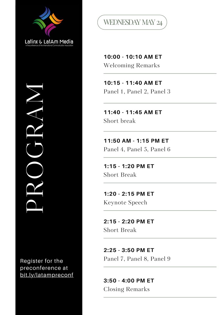 en OCHO DIAS es esta preconferencia genial de ICA. Es virtual, es gratis, what´s not to like?
La inscripción acá:
eventbrite.com/e/ica-2023-pre…