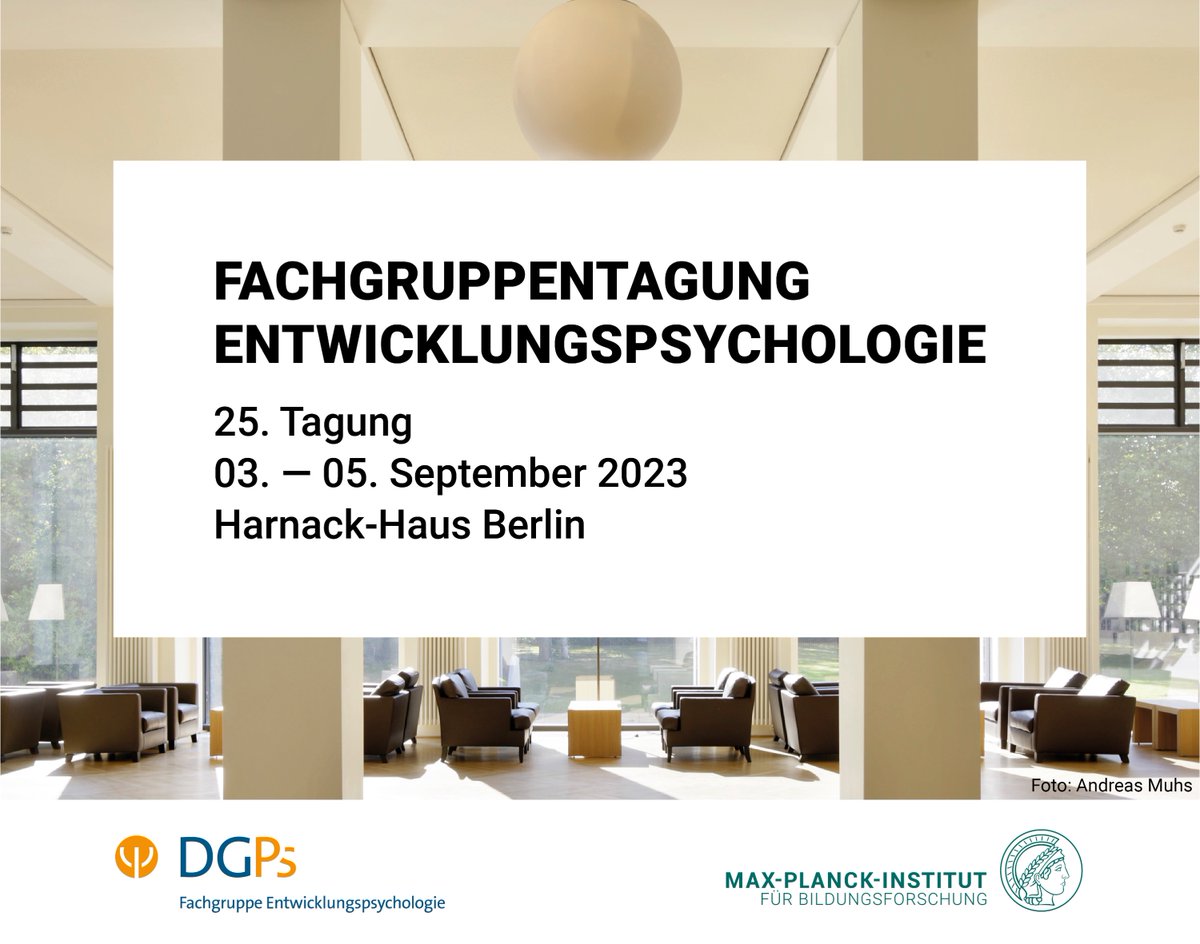 Fachgruppentagung Entwicklungspsychologie 2023

03. - 05. September 2023 #Epsy2023!

Die Website is online! epsy2023.mpib.berlin
  
Wir freuen uns auf Ihre Anmeldung und Beitragseinreichungen!

<a href="/DGPs_Berlin/">Deutsche Gesellschaft für Psychologie (DGPs)</a> <a href="/DGPs_EPSY/">DGPs - EPSY</a> <a href="/mpib_berlin/">Max Planck Institute for Human Development</a> <a href="/lip_mpib/">Center for Lifespan Psychology (MPIB, Berlin)</a>