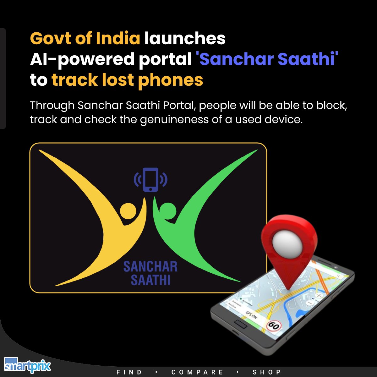 Good news! Now you can track and block your lost phones via Sanchar Saathi Portal

#GoodNews #SancharSaathi #LOST