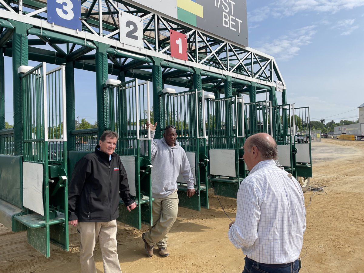 Next on ⁦@wjz⁩ it’s a look at the #Preakness staring gate with ⁦@MartyBassWJZ⁩