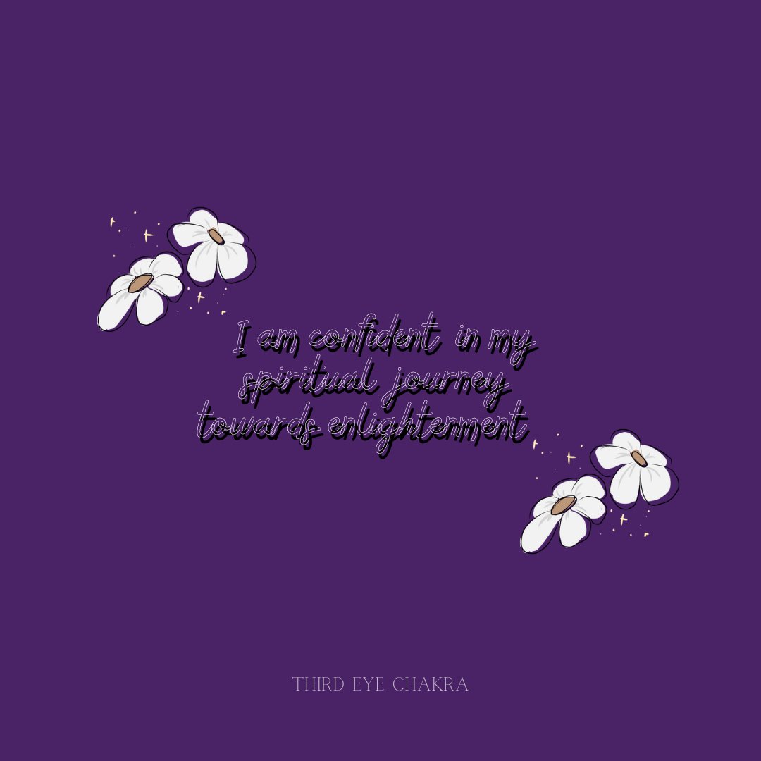 ChakraThird's tweet photo. I am confident in my spiritual journey towards enlightenment.

#thirdeyechakra #chakra #affirmations #positiveaffirmations #wordsofaffirmation #dailymotivation #lawofattractionaffirmations #manifestation #journal #aesthetic https://t.co/T9d2wgnhSg