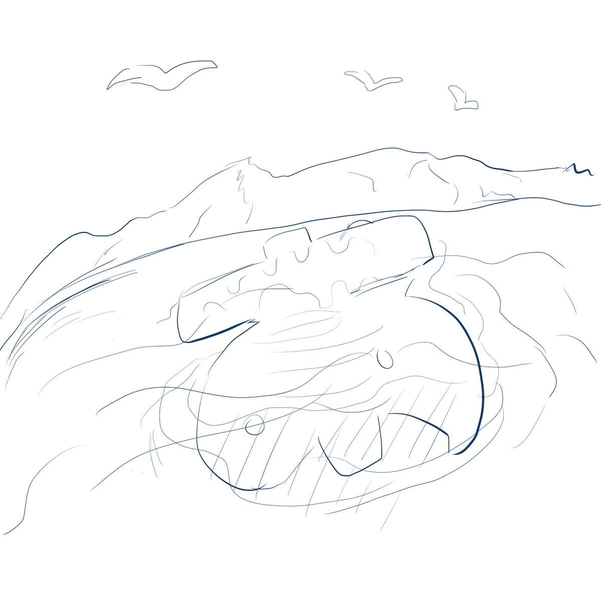 でっかい「あ」の住む湖 https://t.co/pXQqXVS0dI