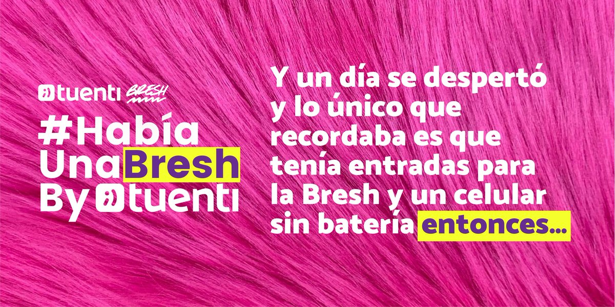 📢¡A partir de ahora, les toca a ustedes! Contanos como imaginás que sigue esta historia usando #HabíaUnaBreshByTuenti y participá por 2 entradas para la <a href="/fiestabresh/">BRESH</a> del 27/5 en el Complejo Art Media. 
¡El tweet más creativo gana! El viernes 19 anunciamos ganadores, lit.