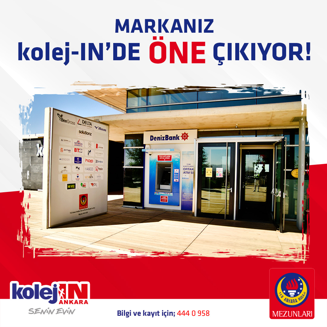 Markalarınız kolej-IN'de öne çıkıyor. 💙❤️

Tesis girişindeki panoda logonuzla yerinizi alın, 1 yıl boyunca markanız doğru hedef kitleye ulaşsın.

Detaylı bilgi; 444 0 958

#tedankarakolejimezunlarıderneği #tedankarakoleji #tedankarakolejimezunları #kolejliolmak