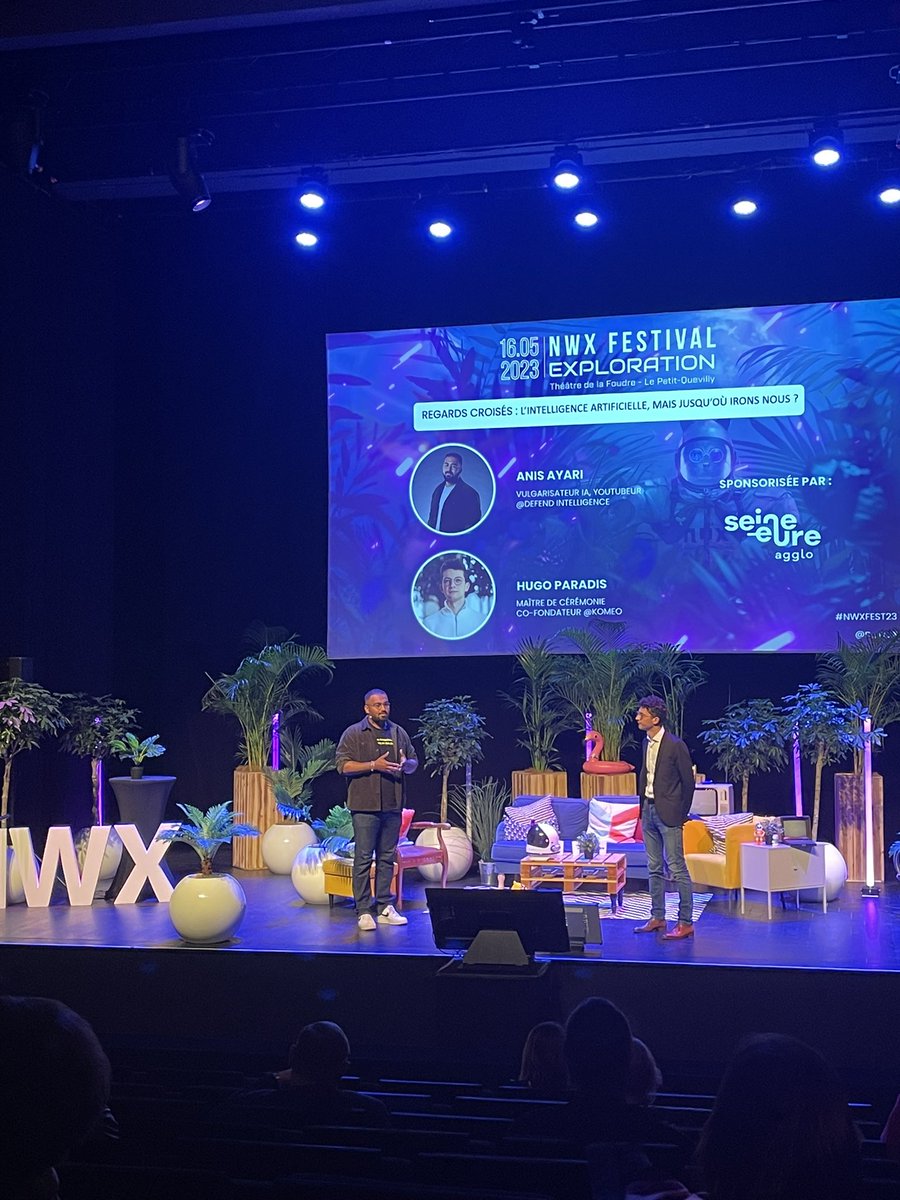 Super conférence sur l’intelligence artificielle dans le cadre du #NWXFEST23 par <a href="/DFintelligence/">Defend Intelligence (Anis Ayari)</a>