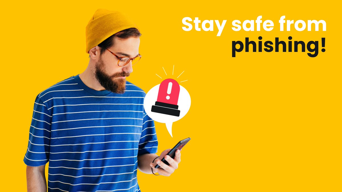Got a phishy email? 🤨 Phishing is a cyberattack during which criminals call or email, pretending to be authoritative figures to lure out people's credentials or financial information. Check sent domains and email addresses to stay safe, and be wary of clicking any links!