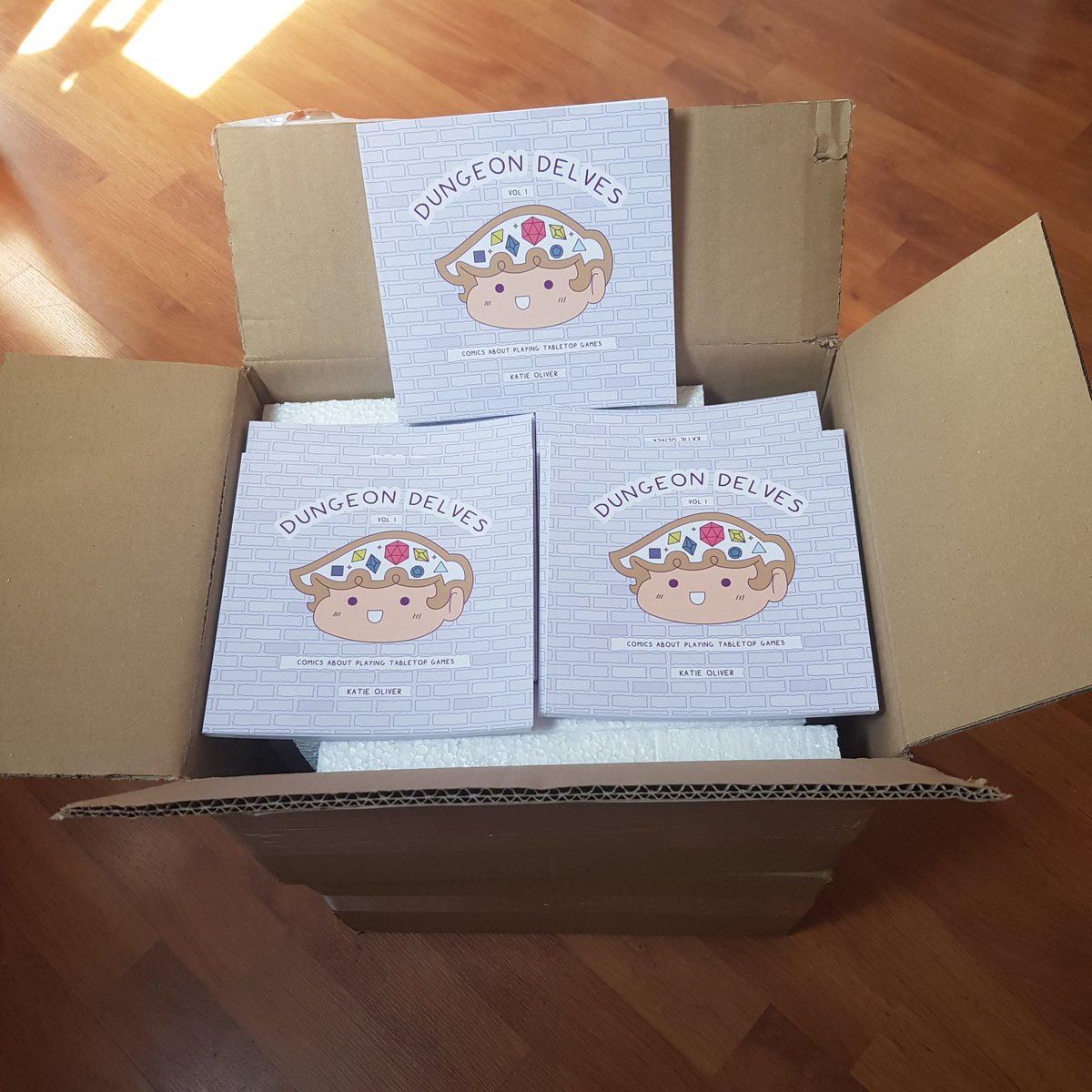 DelvesDaily's tweet photo. New copies of Vol. 1 arrived today! Looking forward to selling these puppies at @MCMComicCon at the end of the month! 👀
#SmallBusiness #DND #TTRPG #ComicBook https://t.co/guEcbpsKUZ