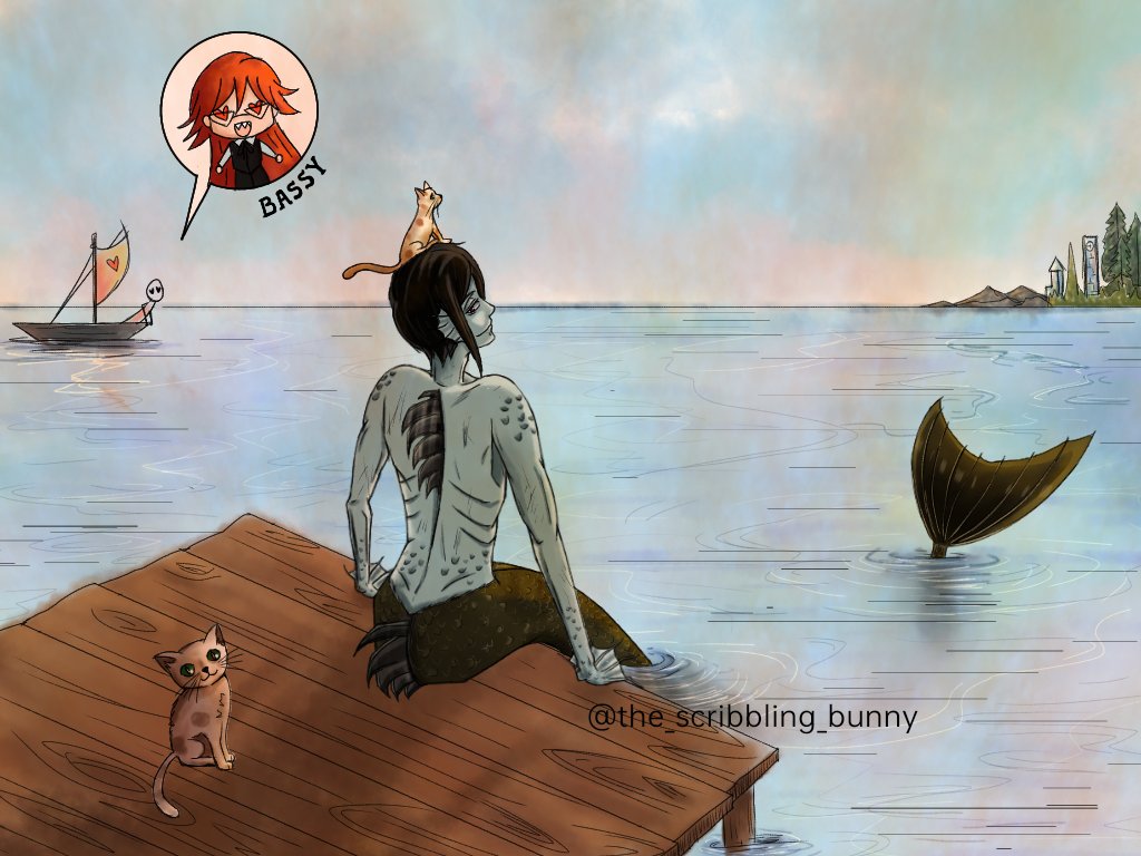 scribbling_the's tweet photo. Se-bass-tian with his company of cats.
For the Mermay 2023 theme Companion.

#sebastianmichaelis #sebastian #kuroshitsuji #blackbutler #mermay2023 #mermay https://t.co/KKjUV13jBe
