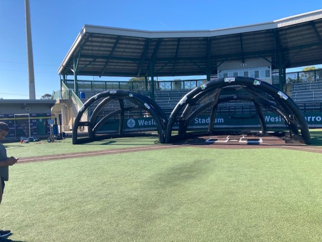 inmotionair's tweet photo. How many times as a hitter are you waiting to take BP?
AIR will allow teams the opportunity run a double BP session using two turtles. #turtlebackstops
https://t.co/C8tUw9qRb8 https://t.co/Srd1PONp3Z