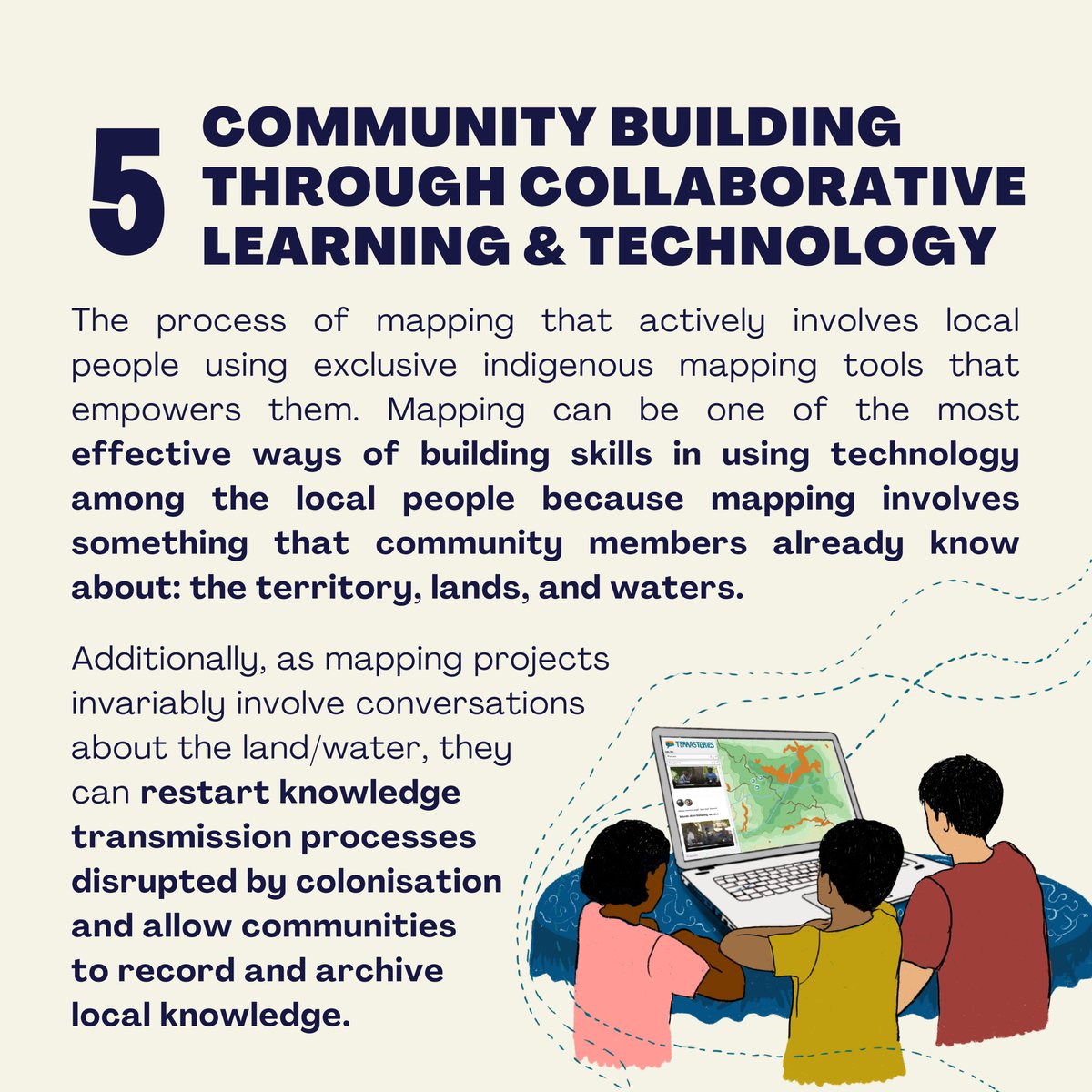 🎨 From choosing the colour palette to creating mapping icons, it was a well-researched and thought-out representation of the communities. 

Tap the images to learn more about mapping and its importance in guarding the environment!