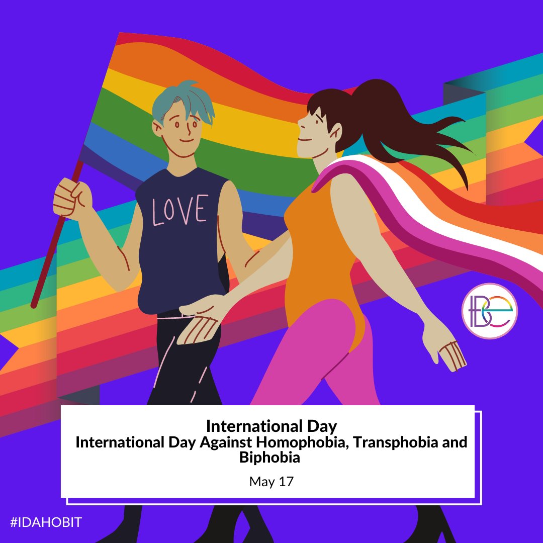 Today is #IDAHOBIT, we stand together in solidarity with the LGBTQ+ community. Let's use our voices to promote acceptance and equality for all, regardless of sexual orientation, gender identity, or expression. Together, we can create a more inclusive and compassionate world.