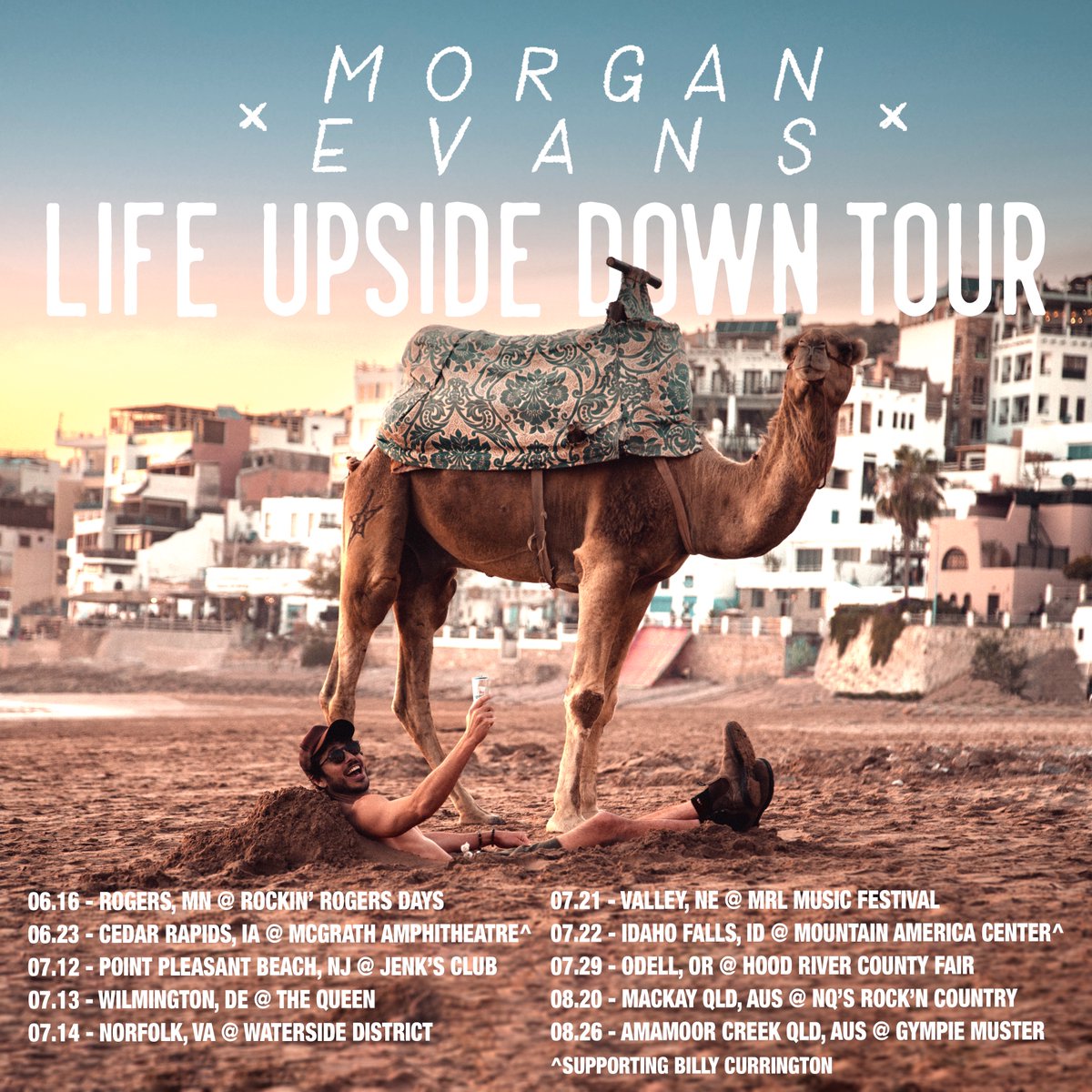 Stoked to announce the first leg of the "Life Upside Down Tour” for this American Summer!!! 🐪✌️Tickets on sale this Friday!