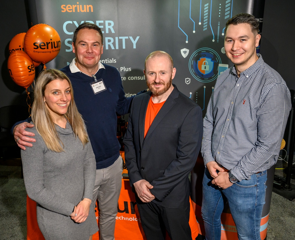 One of our Gold Sponsors, the @seriun team at lovelocalexpo 💙 Seriun has provided top class IT Support, Telecoms & Software solutions to companies across the NW since 2003 - and Wayne presented a super seminar on Cyberhacking Prevention for us at #LLE23 too 📸 @lizhensonphoto