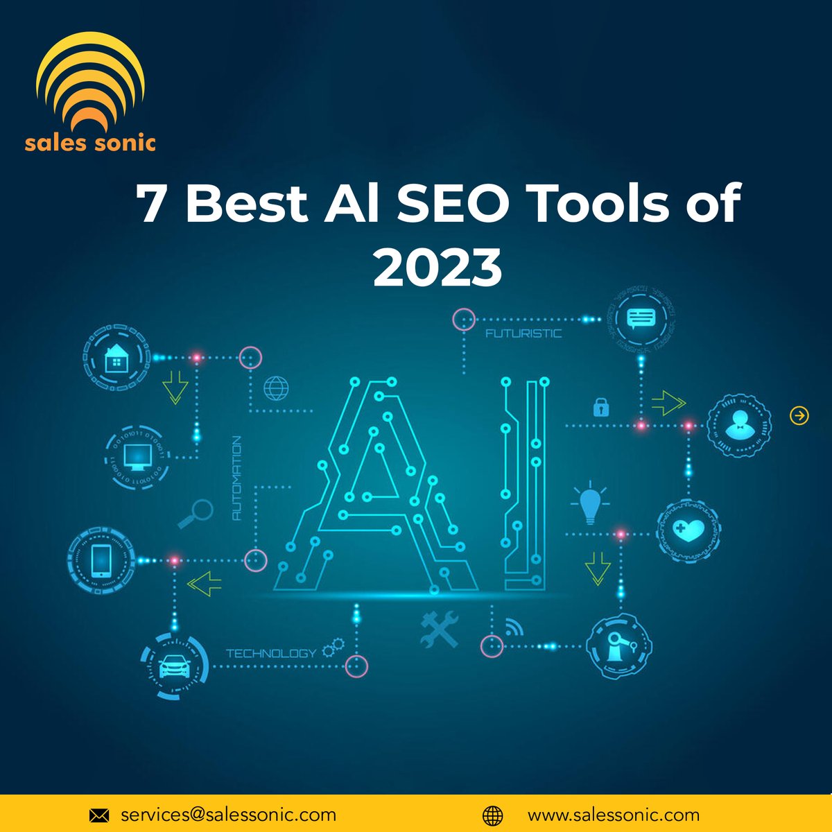 salessonic1's tweet image. 7 BEST AI SEO TOOLS FOR 2023!
.
.
Like our Content?
Follow @sales.sonic for more.📷
.
Looking to grow your Business Digitally?
📷DM us &quot;Grow&quot; to get started!
📷services@salessonic.com
📷salessonic.com
Contact us: +91 8341777824
#AIKeywordResearch #RevolutionarySEOTools