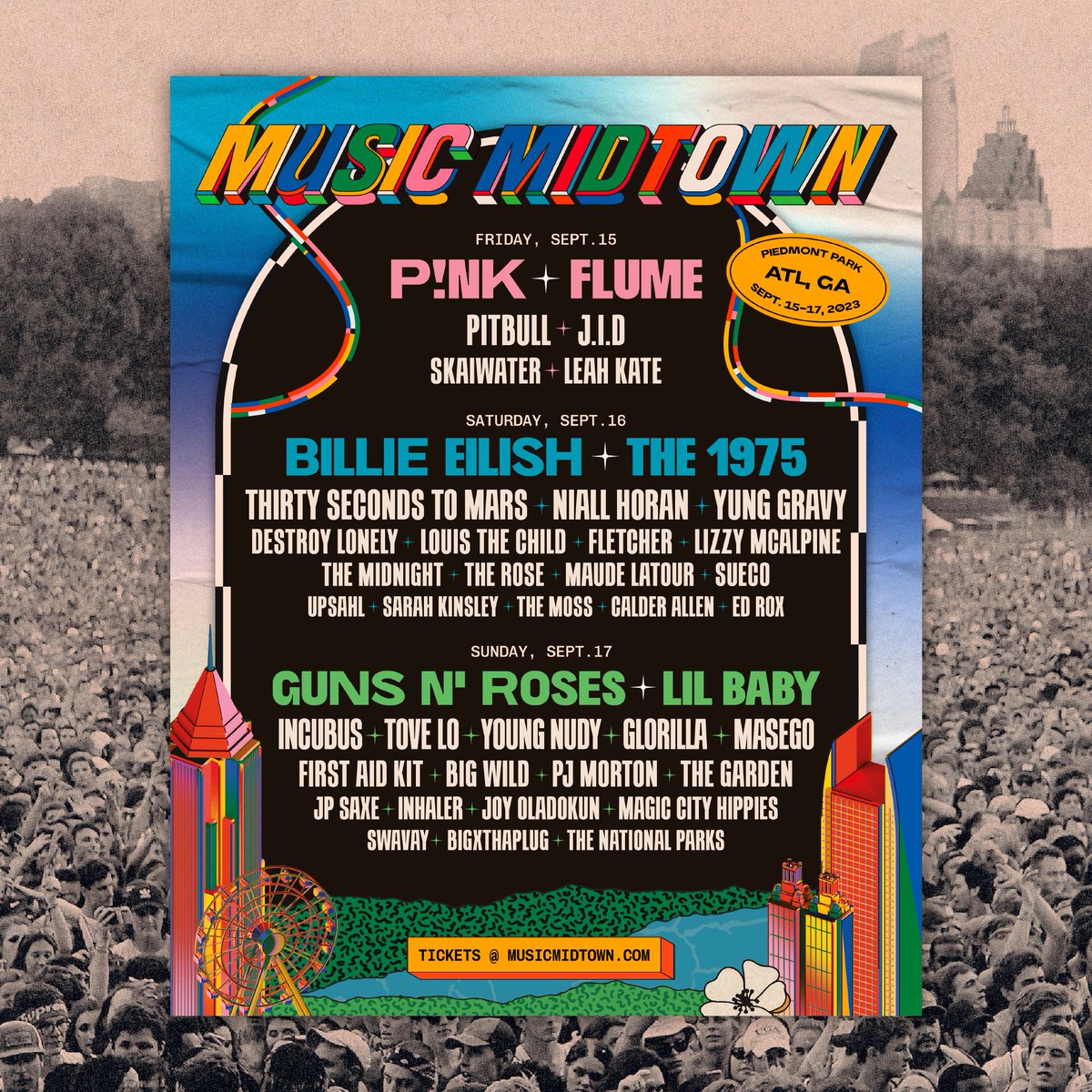 TheFestiveOwl's tweet image. VIP GIVEAWAY — @MusicMidtown reveals 2023 lineup including three day expansion: @GunsNRoses, @BillieEilish, @Pink + more.

ENTER NOW for a chance to win (2) VIP tickets.

To enter:
1. Follow @TheFestiveOwl
2. RT this tweet

Bonus 👉 bit.ly/454gWuY

Winner contacted 5/30.