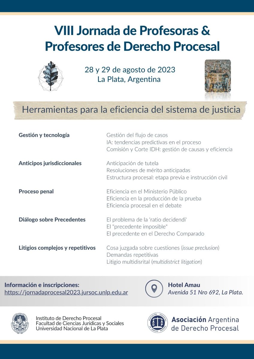 Instituto de Derecho Procesal UNLP tweet media