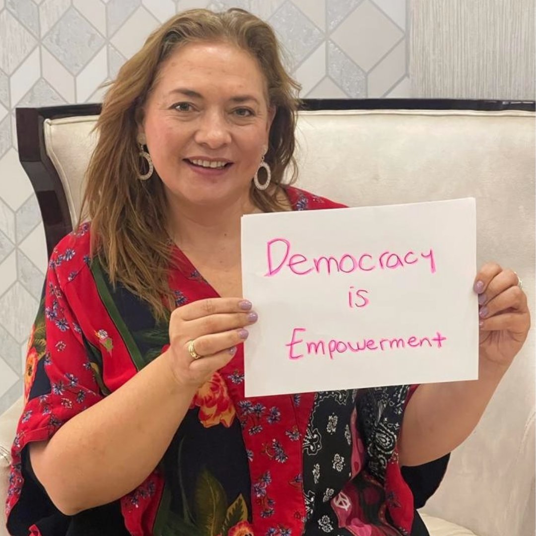 KetteringFdn's tweet image. Sandra Martínez, Colombia What is democracy to YOU? #DemocracyIs #KetteringFoundation