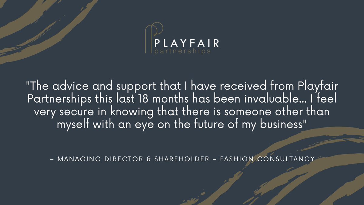 The Playfair team take pride in knowing our advice and support have positively impacted businesses.

#playfairpartnership #strategy #financedirector