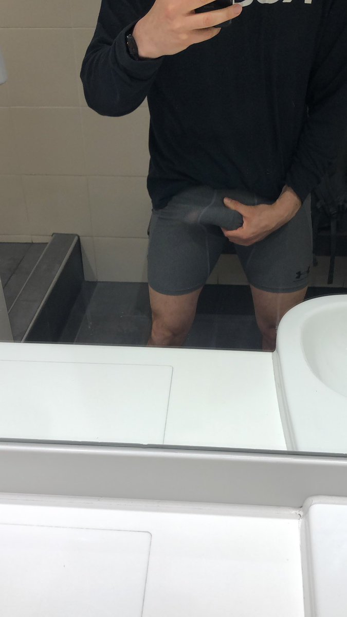 In the gym changing rooms. Best get rid of this before I train!!