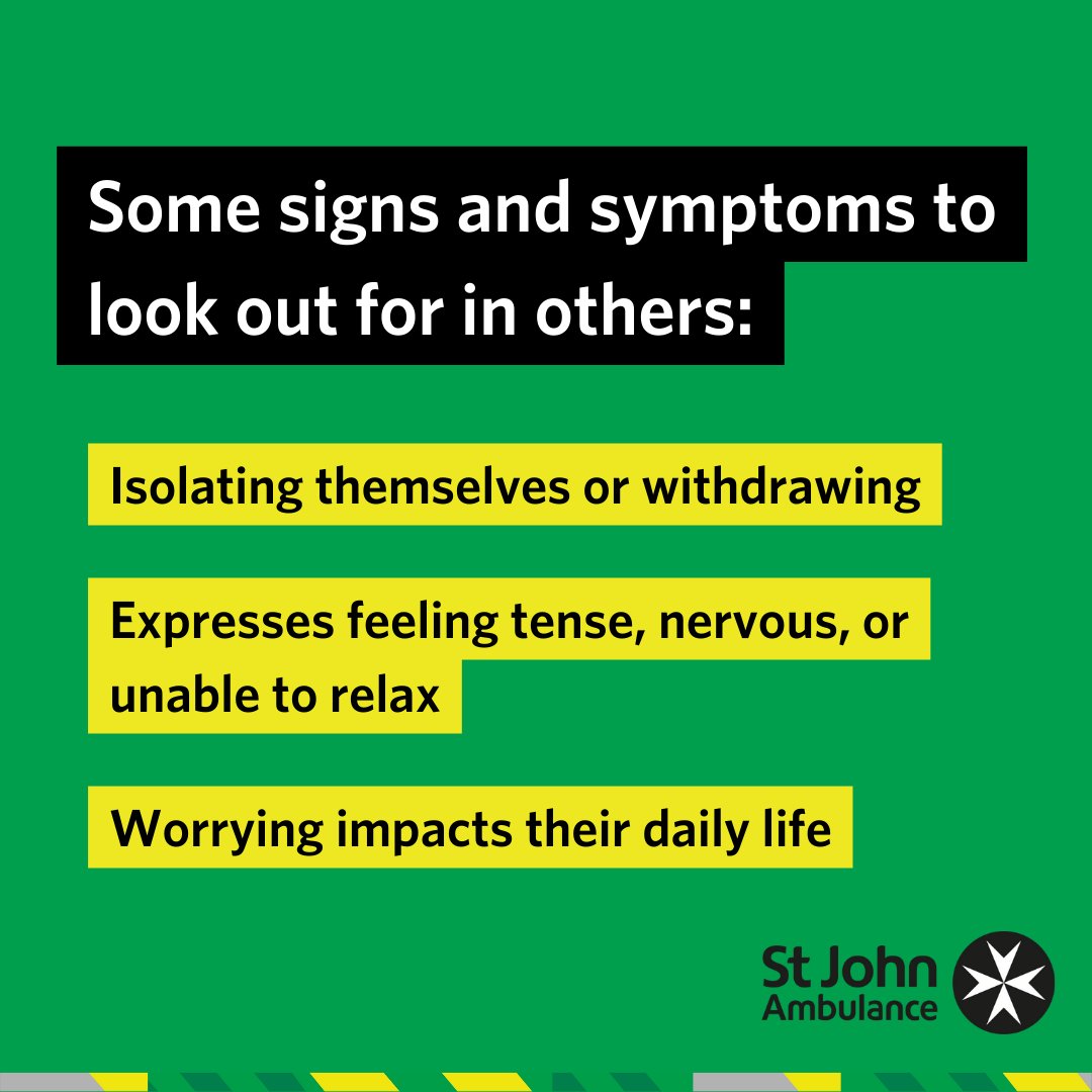 Check in with yourself and your loved ones by learning how to spot the signs of anxiety.

You can learn more about Anxiety and Depression with our free online course: bit.ly/41O6SDK

#MentalHealthAwarenessWeek
