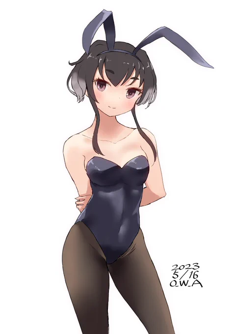 時津バニ  #艦これ版深夜の真剣お絵描き60分一本勝負 #艦これ版真剣お絵描き60分一本勝負_20230516