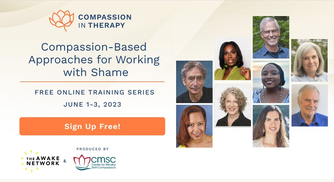 A growing body of research is illuminating what many of us already know: compassion and self-compassion are powerful antidotes to shame. That’s why we’re happy to spread the word about a FREE new Compassion in Therapy training. compassionintherapy.com #selfcompassion