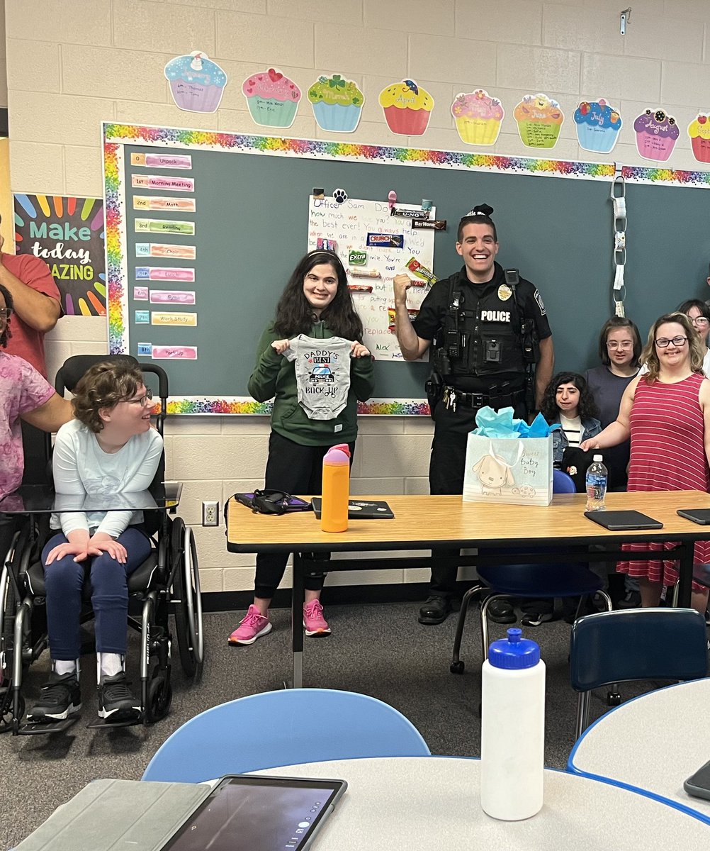 This morning we celebrated our awesome Resource Officer, Sam! Thanks <a href="/Hilliard_Police/">Hilliard Ohio Police</a> for all you do for us!