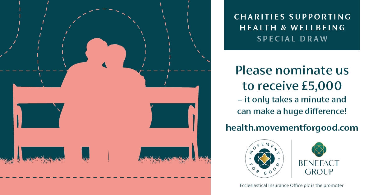 FieldsInTrust's tweet photo. Spending time in green space is proven to help you feel happier and healthier. This #MentalHealthAwarenessWeek please take a moment to nominate us to receive £5,000 in the @benefactgroup draw!
